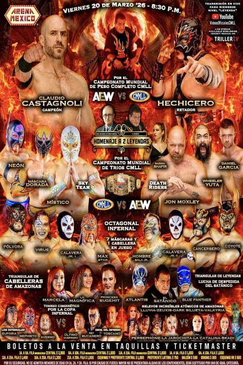 CMLL Homenaje a 2 Leyendas 2026 poster