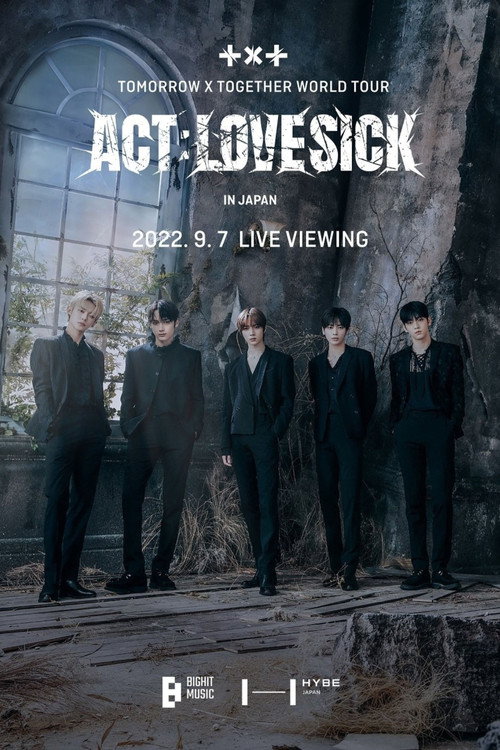 TOMORROW X TOGETHER WORLD TOUR 'ACT:LOVESICK' poster
