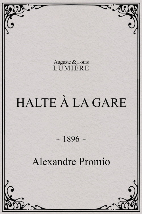 Halte à la gare poster