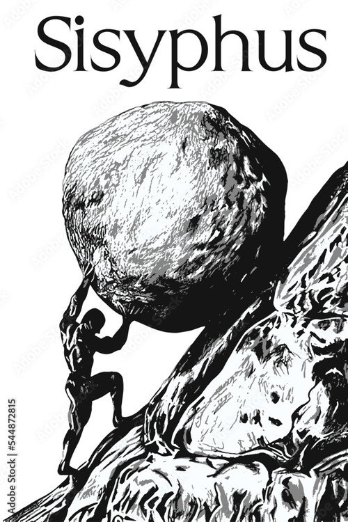 The Myth of Sisyphus - a Modernisation poster
