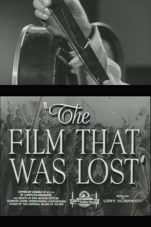 The Film That Was Lost poster