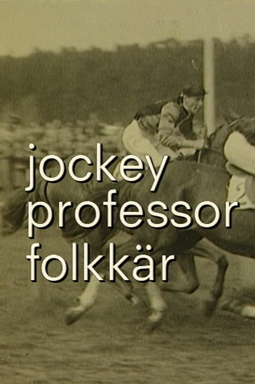 Jockey, professor och folkkär målare poster