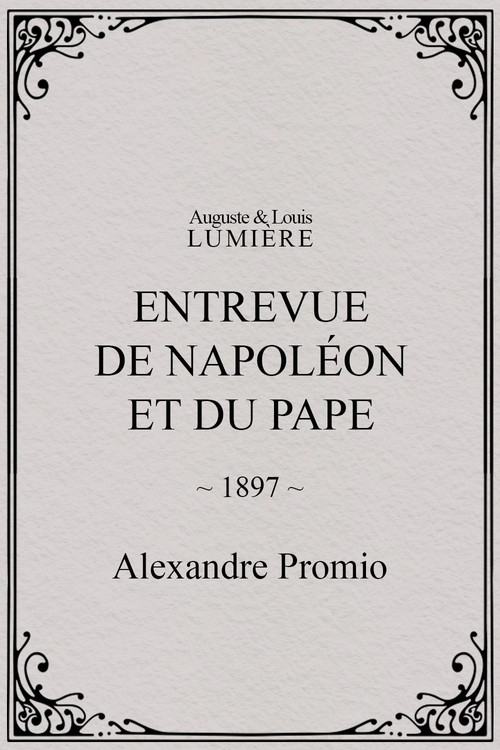 Interview Between Napoleon and the Pope poster