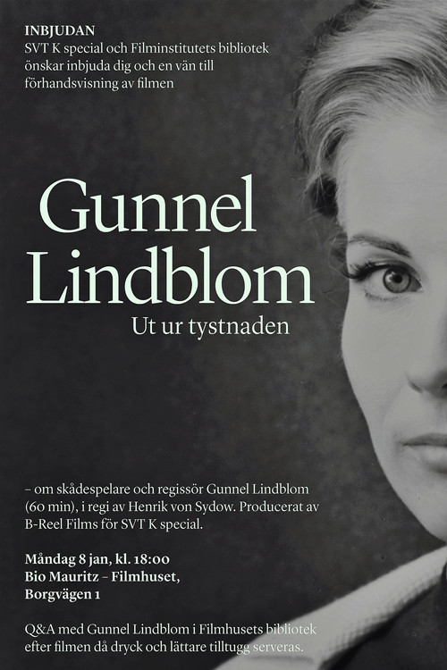 Gunnel Lindblom: Ut ur tystnaden poster